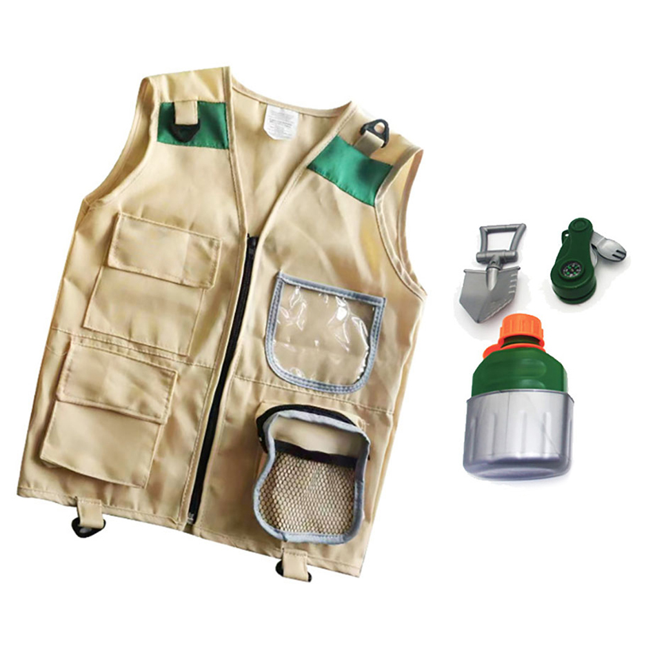 Kids Outdoor Explorer Set - 5Pcs Kids Halloween Cosplay Explorer Costume