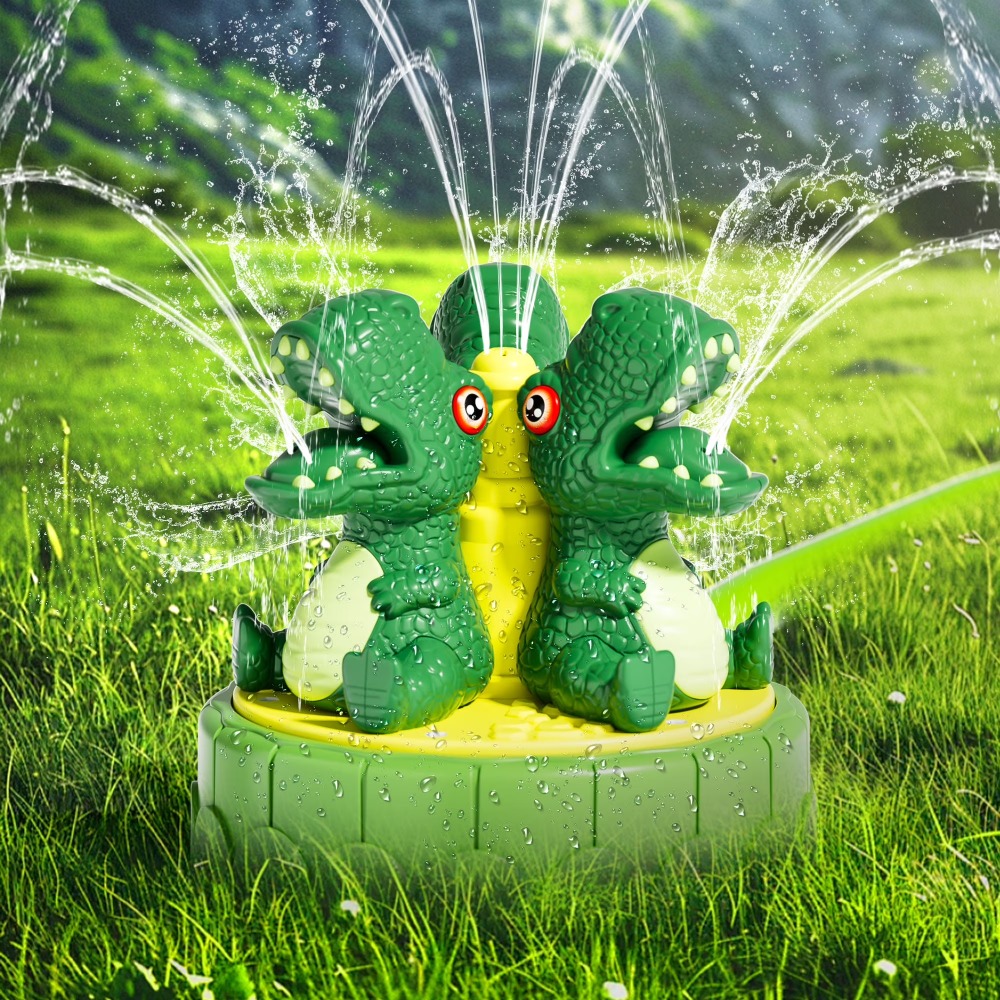 Kids Outdoor Water Sprinkler - Dinosaur Water Sprinkler for Kids Toddler