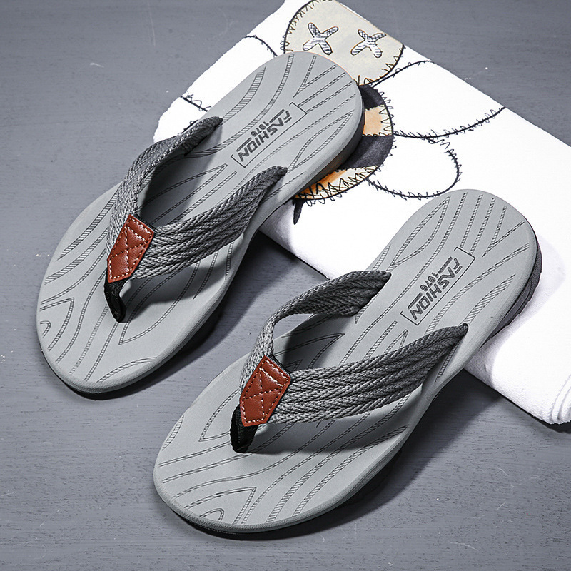 Kids Outdoor Tools - Men's Woven Striped Flip-flops Summer Indoor