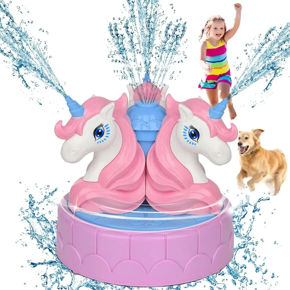 Kids Outdoor Water Sprinkler - Water Sprinkler for Kids Backyard Spinning