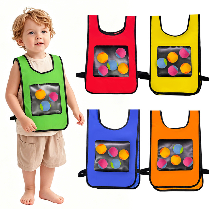 Kids Outdoor Easter Toys - Sticky Ball Game Vest Outdoor Sports