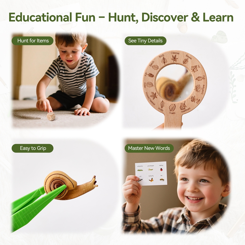 Wooden Montessori Toys Treasur - đánh giá và giá Kids Outdoor Explorer Set