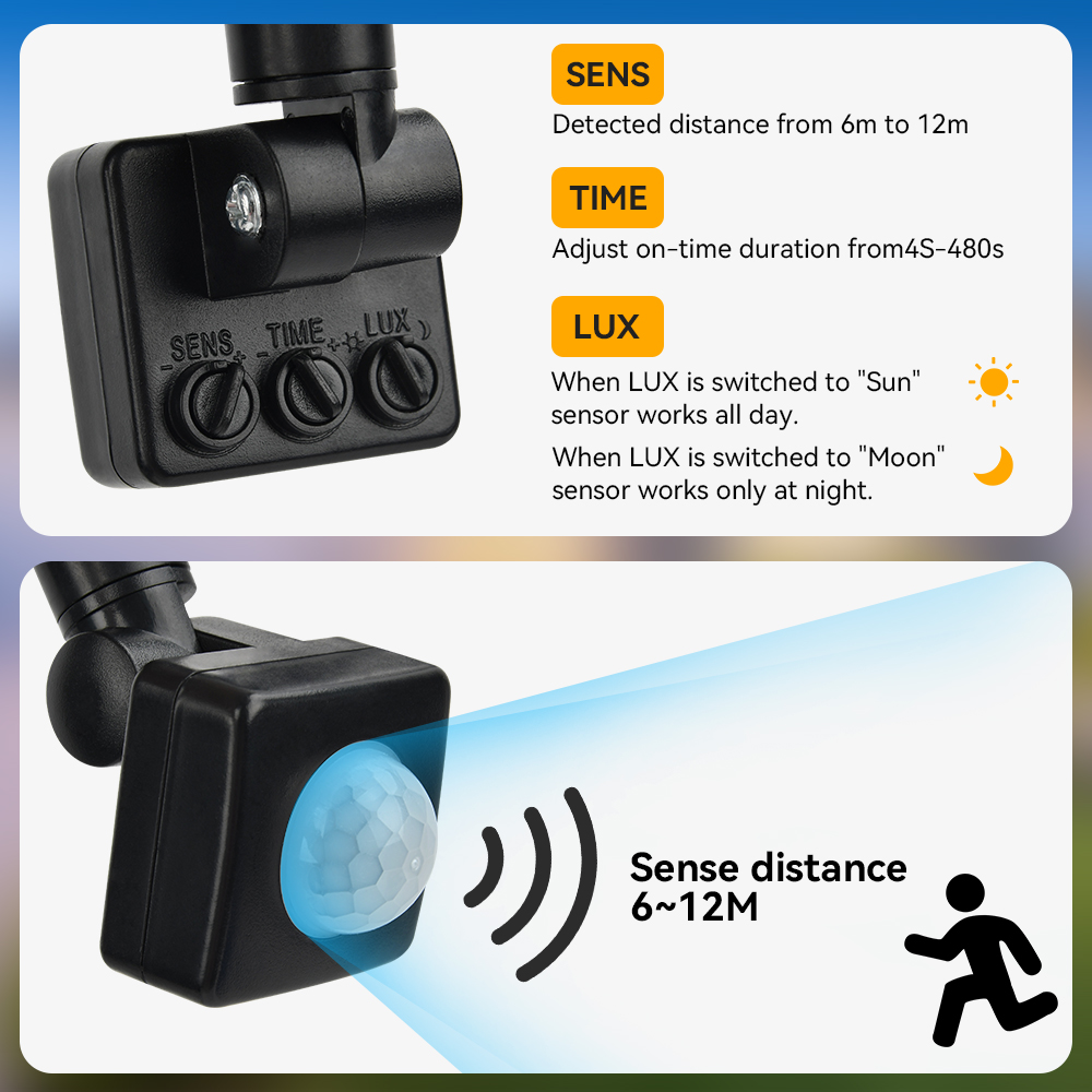 200W LED PIR Motion sensor flo - đánh giá và giá Balance Beam Outdoor