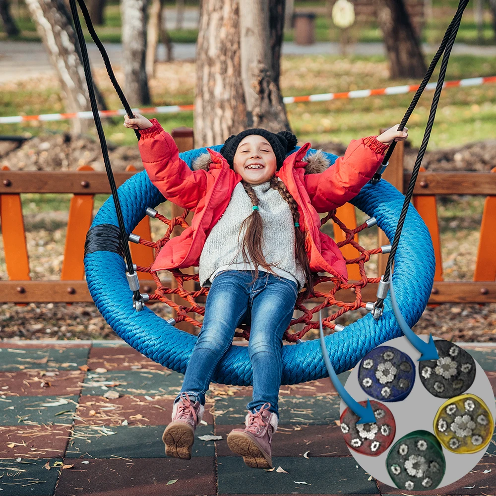 Blue/Red Playground Nest Swing - đánh giá và giá Kids Outdoor Nest Swing