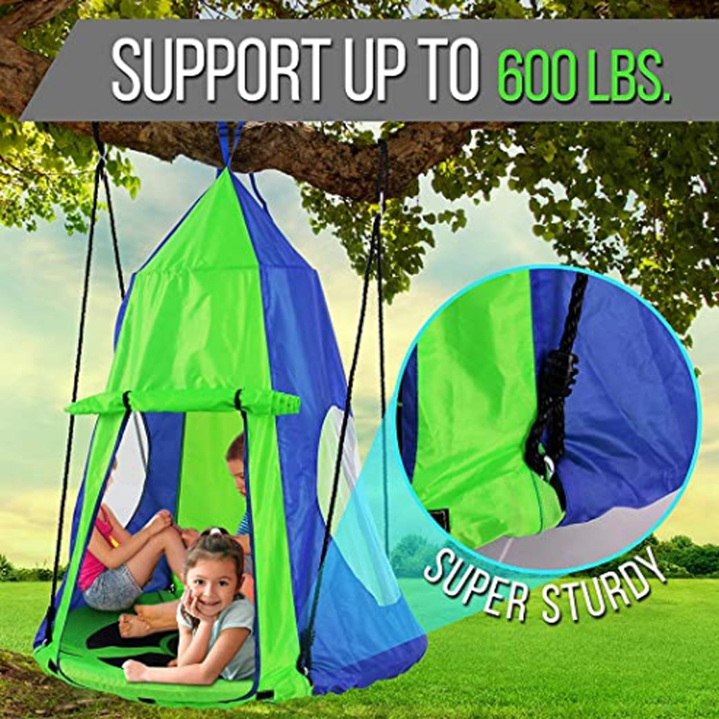 Trẻ Em Treo Ghế Lều Xoay Võng  - đánh giá và giá Kids Outdoor Nest Swing