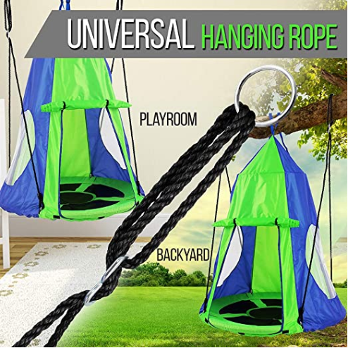 Trẻ Em Treo Ghế Lều Xoay Võng  - đánh giá và giá Kids Outdoor Nest Swing