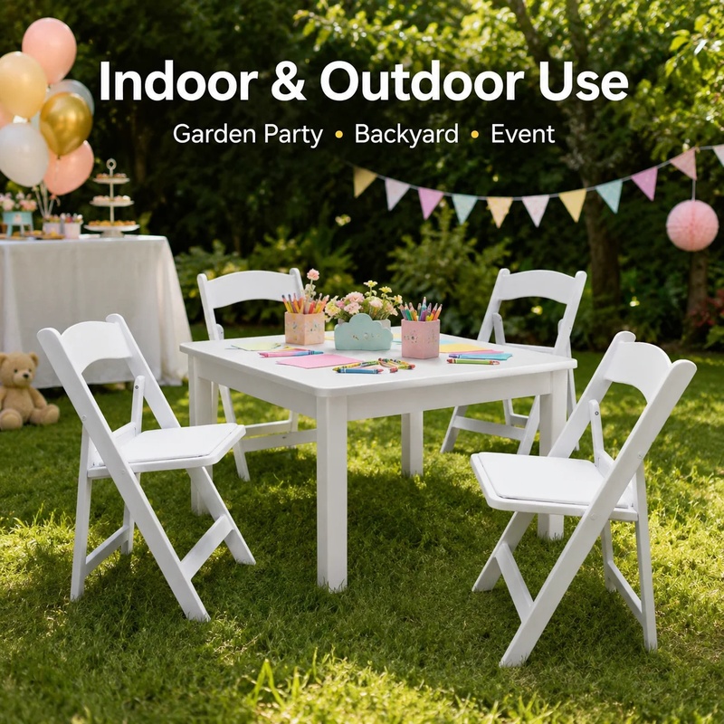 White Kids Plastic Foldable Ev - đánh giá và giá Kids Outdoor Folding Chair