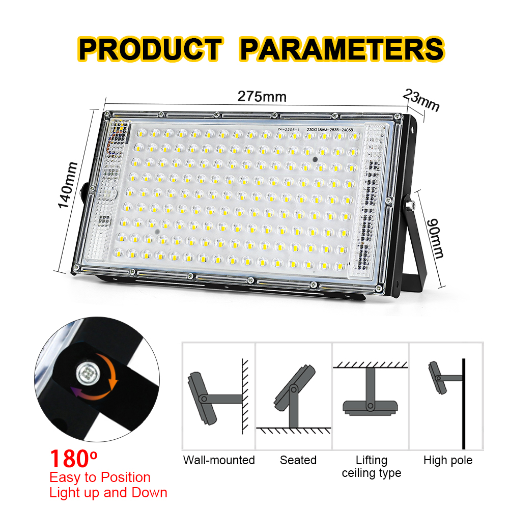 50W 100W 150W Đèn Led IP65 Chố - đánh giá và giá Balance Beam Outdoor