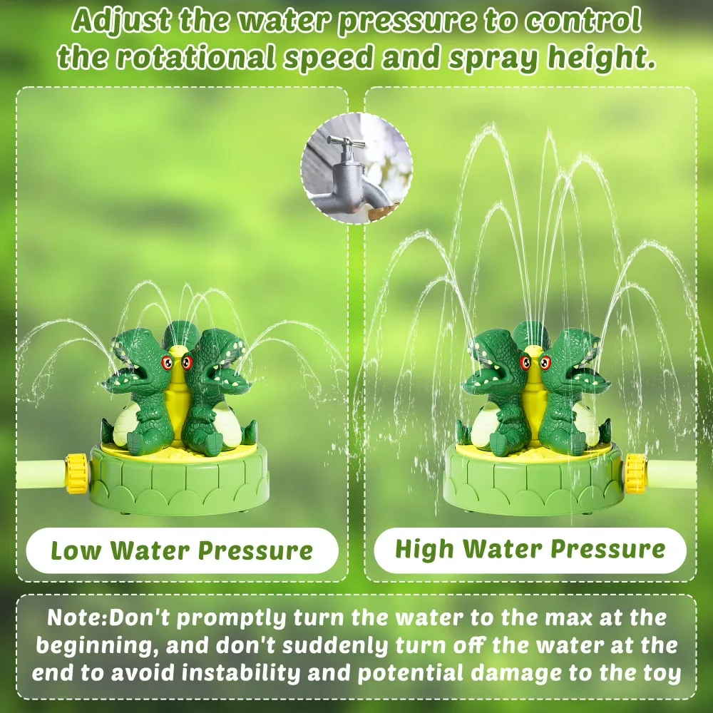 Dinosaur Water Sprinkler for K - đánh giá và giá Kids Outdoor Water Sprinkler