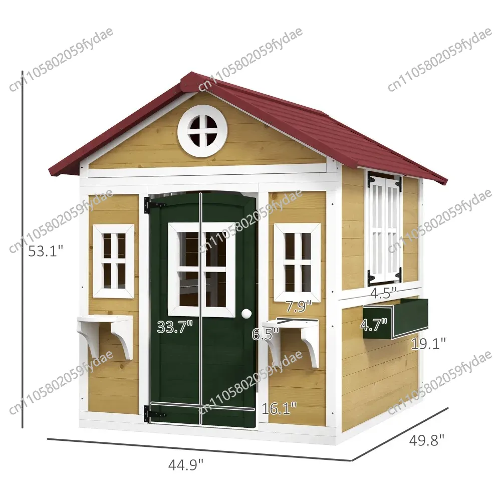 Outdoor Kids Playhouse, Wooden - đánh giá và giá Kids Outdoor Wooden Playhouse