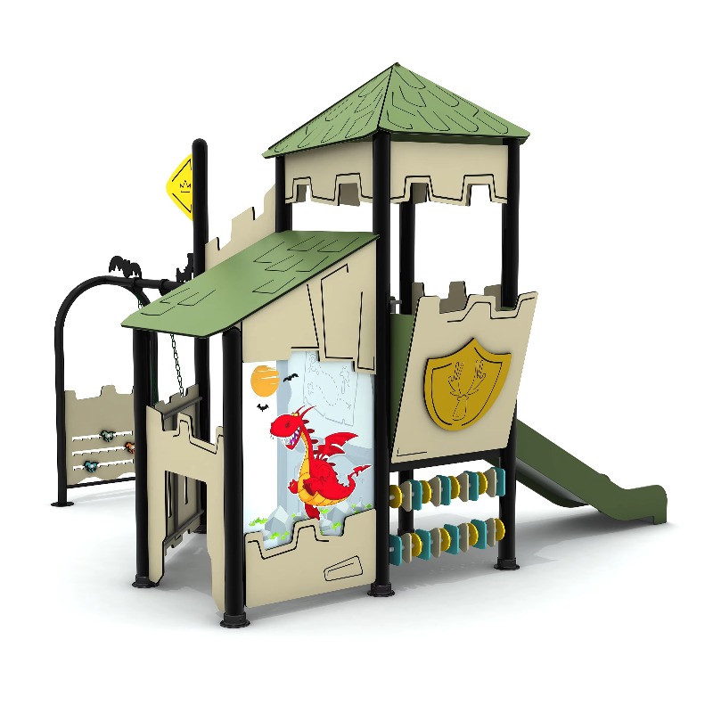 Wooden Outdoor Playground Set  - đánh giá và giá Kids Outdoor Wooden Playhouse