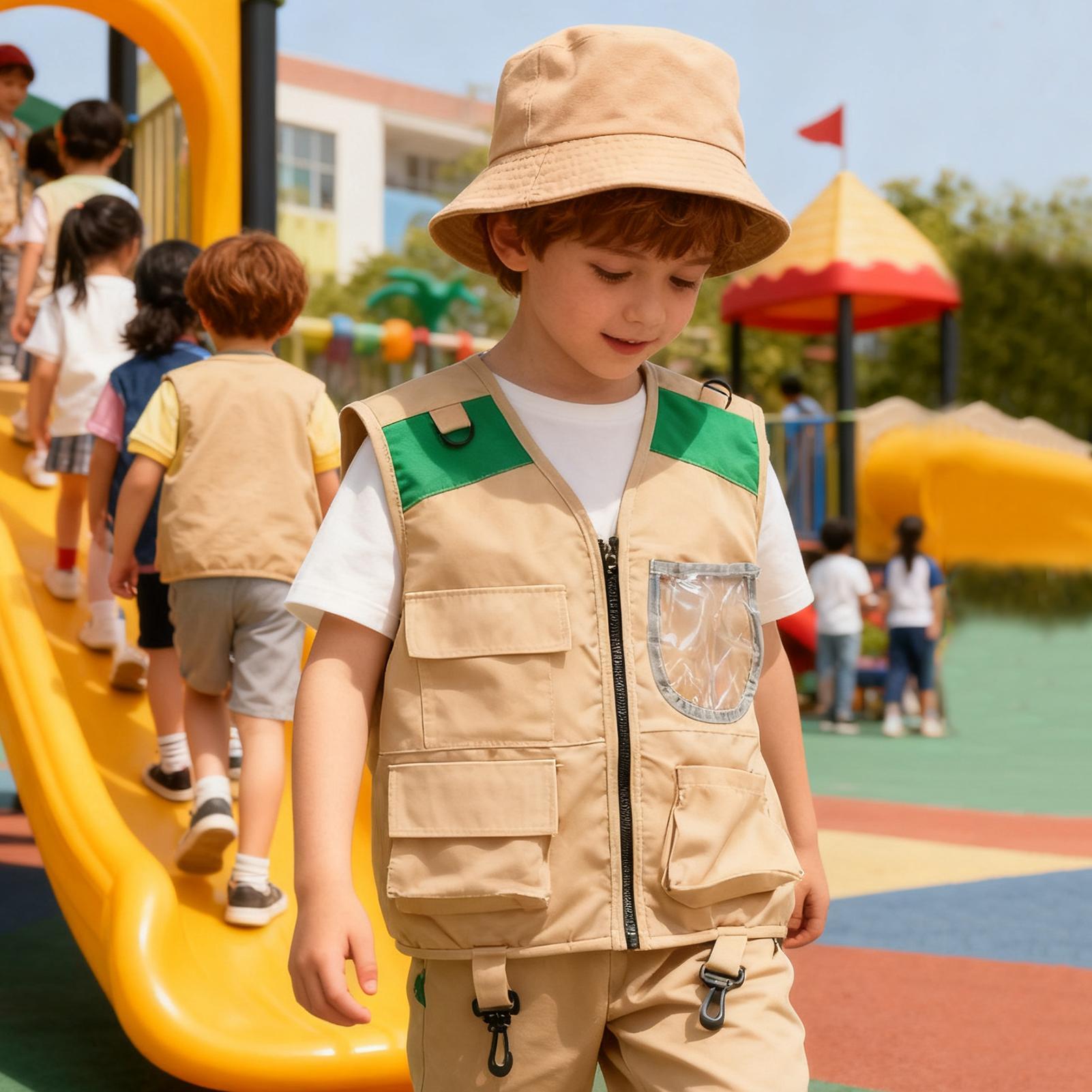 Kids Explorer hat and vest Cos - đánh giá và giá Kids Outdoor Explorer Set
