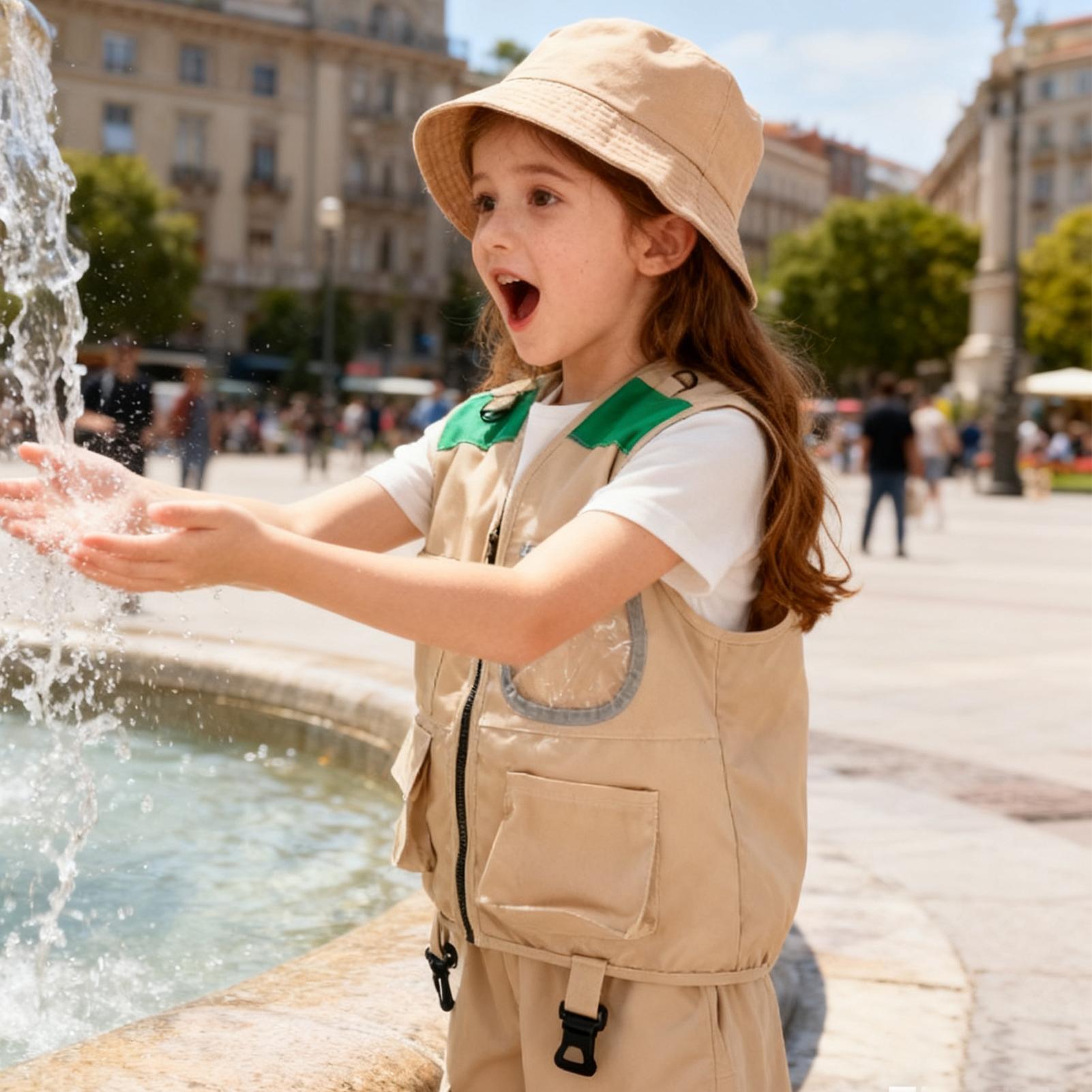 Kids Explorer hat and vest Cos - đánh giá và giá Kids Outdoor Explorer Set