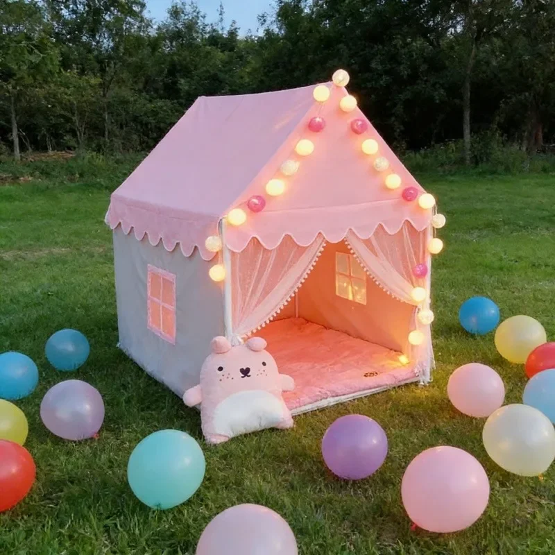 Large Pink Princess Castle Ten - đánh giá và giá Kids Outdoor Play Tent