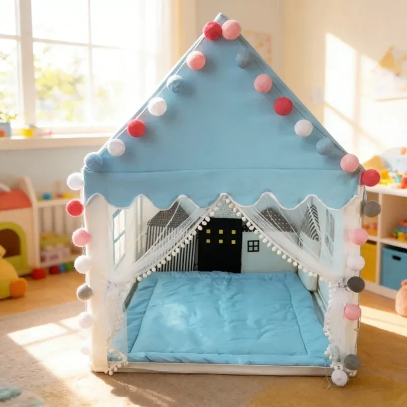 Large Pink Princess Castle Ten - đánh giá và giá Kids Outdoor Play Tent