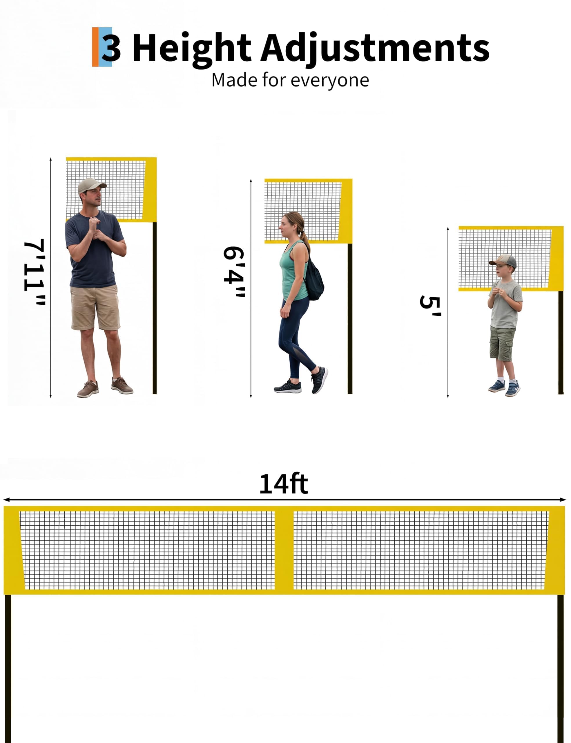4-Way Volleyball Net Set with  - đánh giá và giá Kids Outdoor Volleyball Net