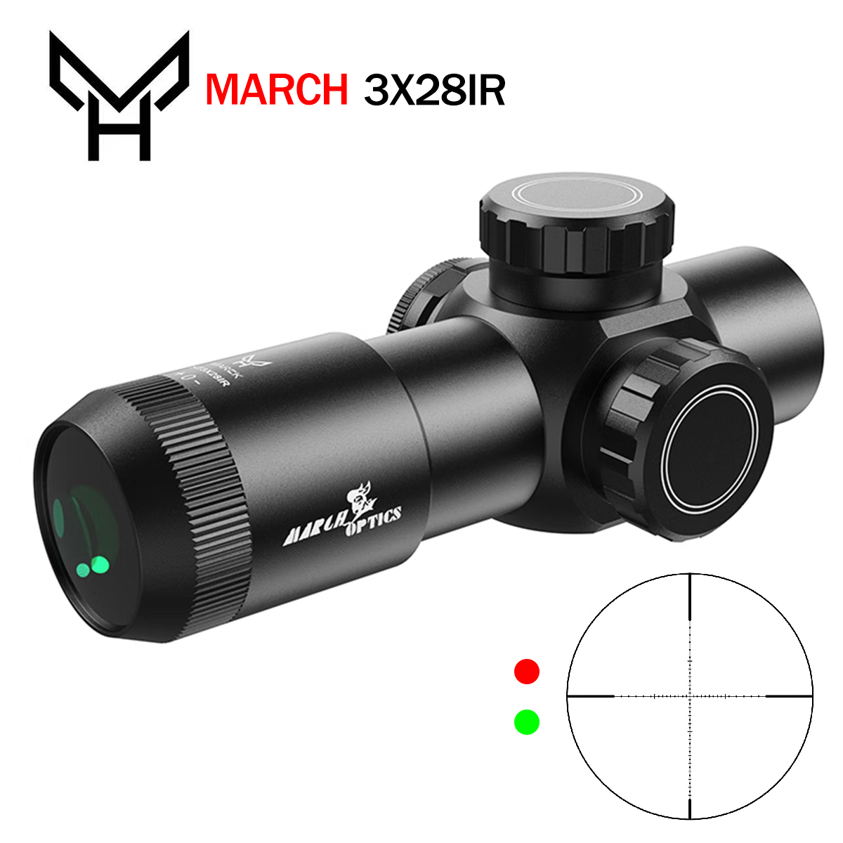 Tactical HT 3X28IR Optics Scop - đánh giá và giá Balance Beam Outdoor