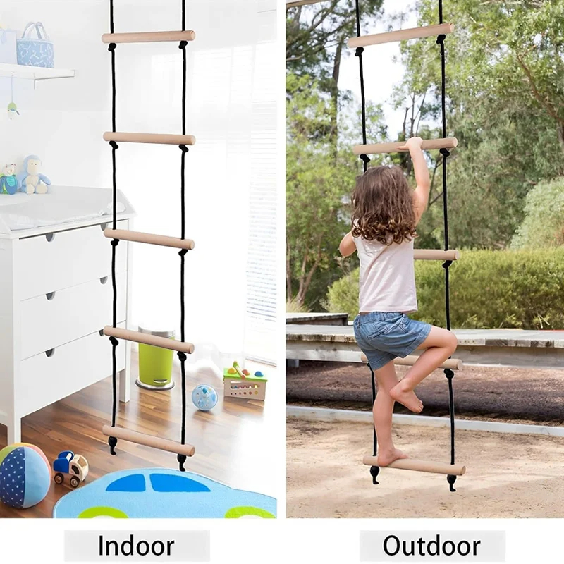 Children Climbing Rope Ladder  - đánh giá và giá Kids Outdoor Clubhouse