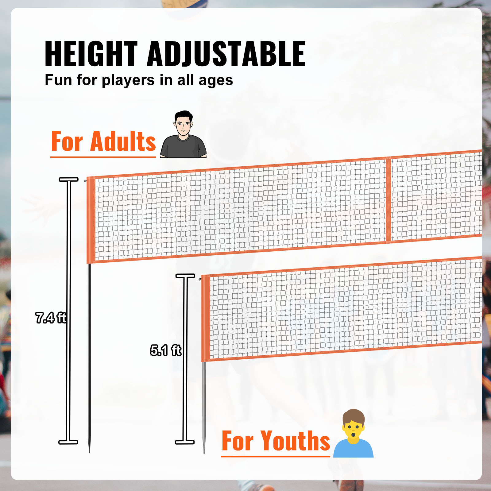 SucceBuy 4-Way Volleyball Net  - đánh giá và giá Kids Outdoor Volleyball Net