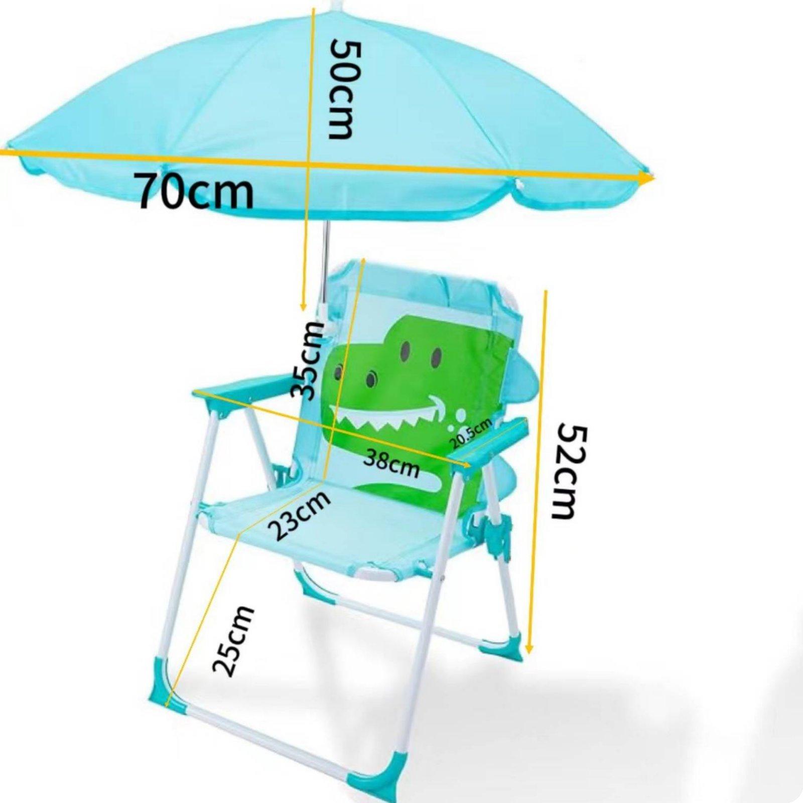 Kids Beach Chair with Umbrella - đánh giá và giá Kids Outdoor Folding Chair