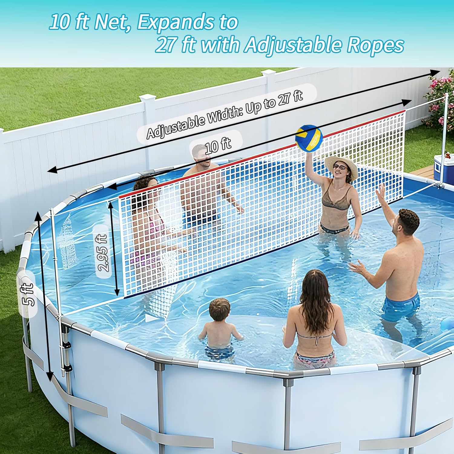 Adjustable Pool Volleyball Net - đánh giá và giá Kids Outdoor Volleyball Net