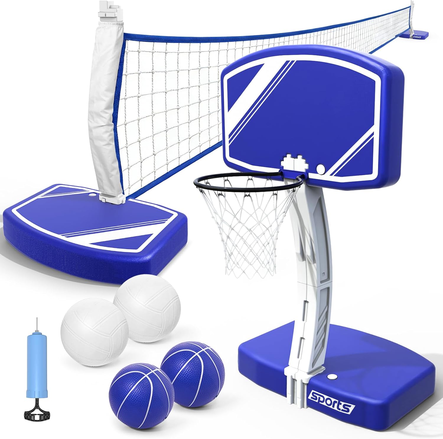 2-in-1 Pool Basketball Hoop an - đánh giá và giá Kids Outdoor Volleyball Net