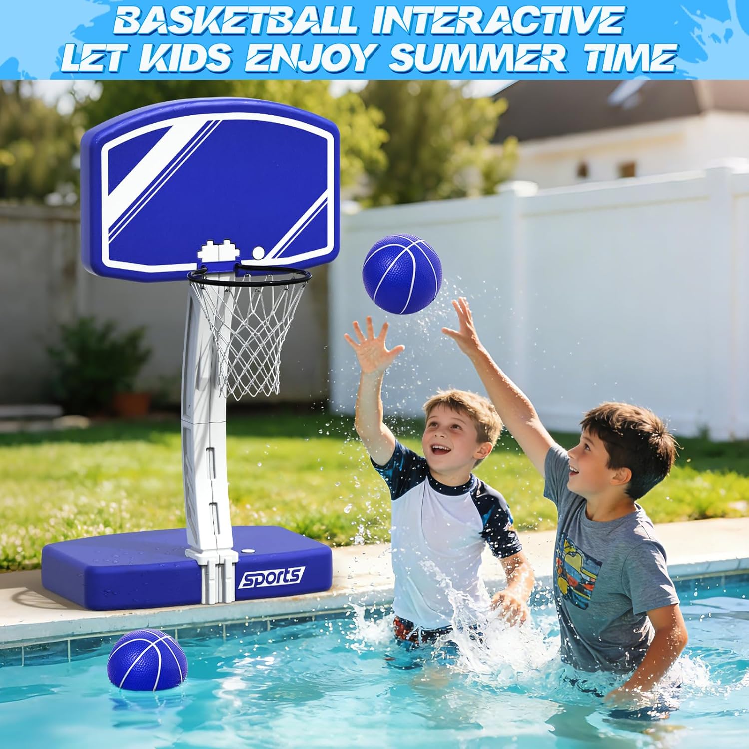 2-in-1 Pool Basketball Hoop an - đánh giá và giá Kids Outdoor Volleyball Net