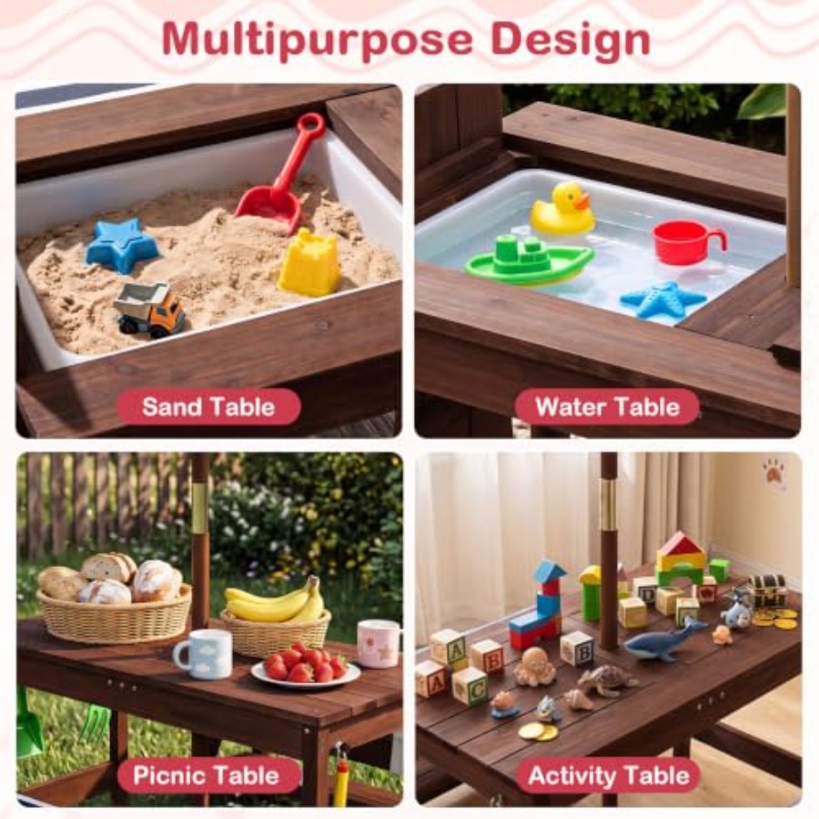 Outdoor kids picnic table for  - đánh giá và giá Kids Outdoor Wooden Table