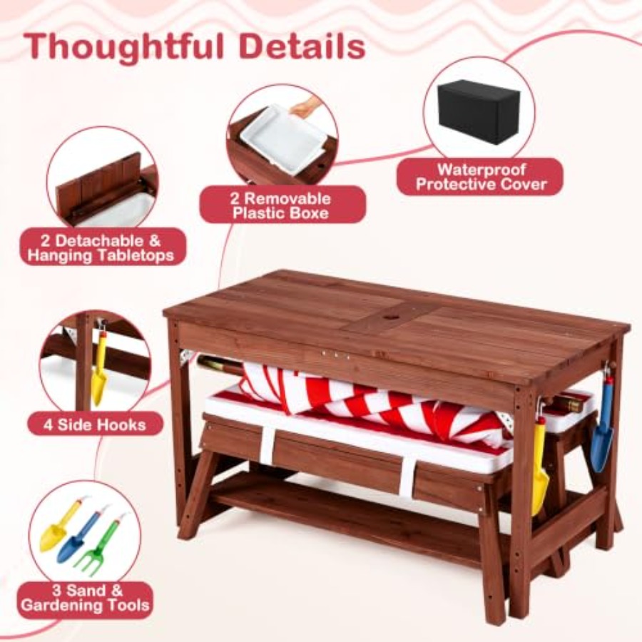 Outdoor kids picnic table for  - đánh giá và giá Kids Outdoor Wooden Table