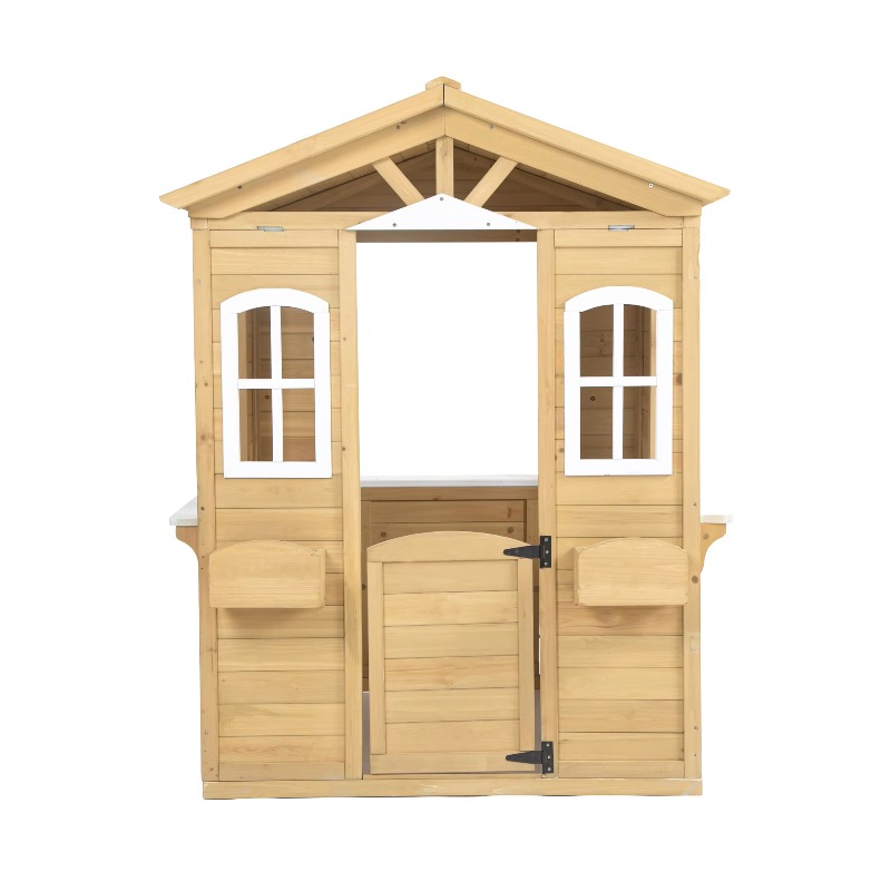 Modern Classic Solid Wood Play - đánh giá và giá Kids Outdoor Wooden Playhouse