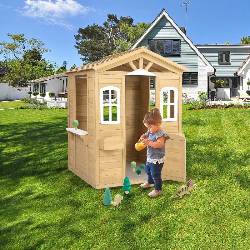 Modern Classic Solid Wood Play - đánh giá và giá Kids Outdoor Wooden Playhouse