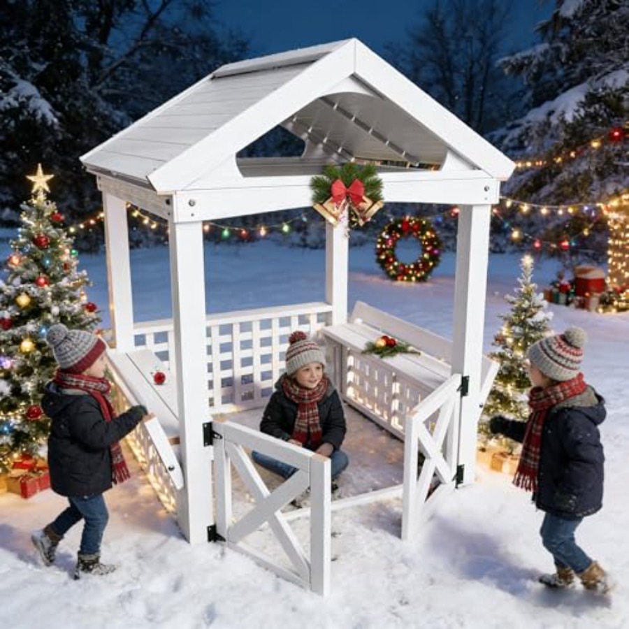 Outdoor Wooden Playhouse For K - đánh giá và giá Kids Outdoor Wooden Playhouse