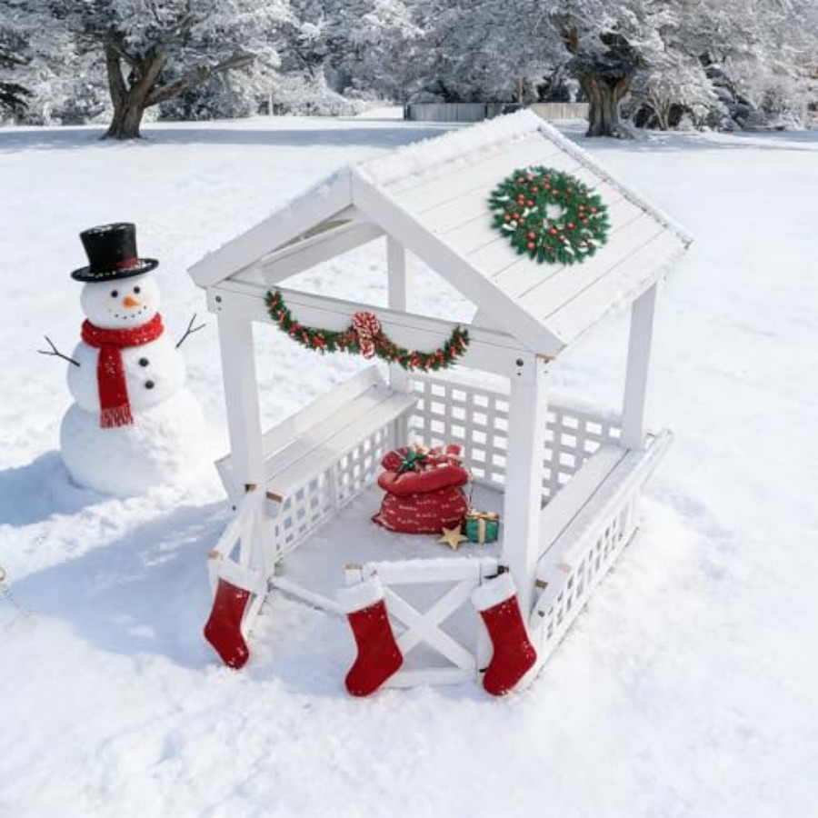 Outdoor Wooden Playhouse For K - đánh giá và giá Kids Outdoor Wooden Playhouse