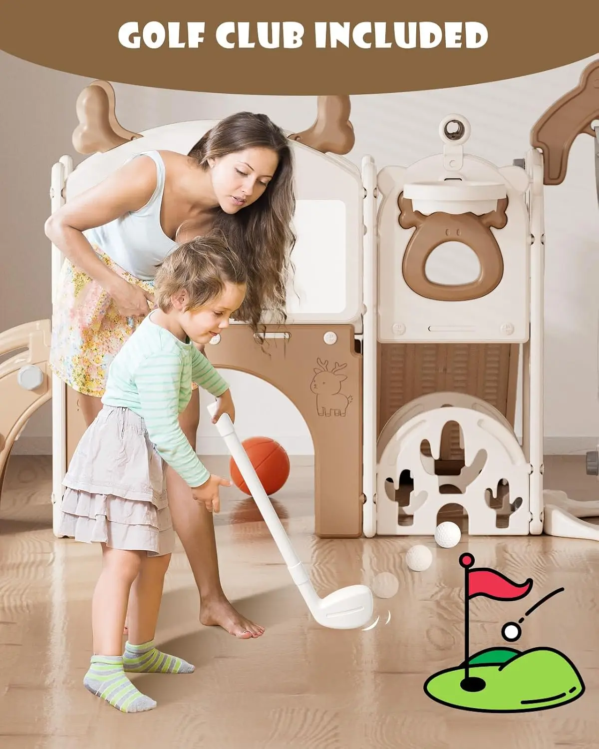 13-in-1 Toddler Slide and Swin - đánh giá và giá Kids Outdoor Swing Set