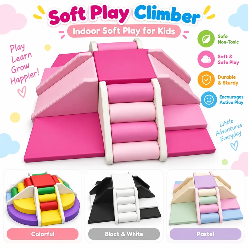 Colorful White Pink Red Beige  - đánh giá và giá Kids Outdoor Play Area