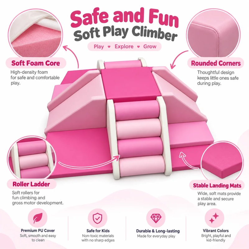 Colorful White Pink Red Beige  - đánh giá và giá Kids Outdoor Play Area