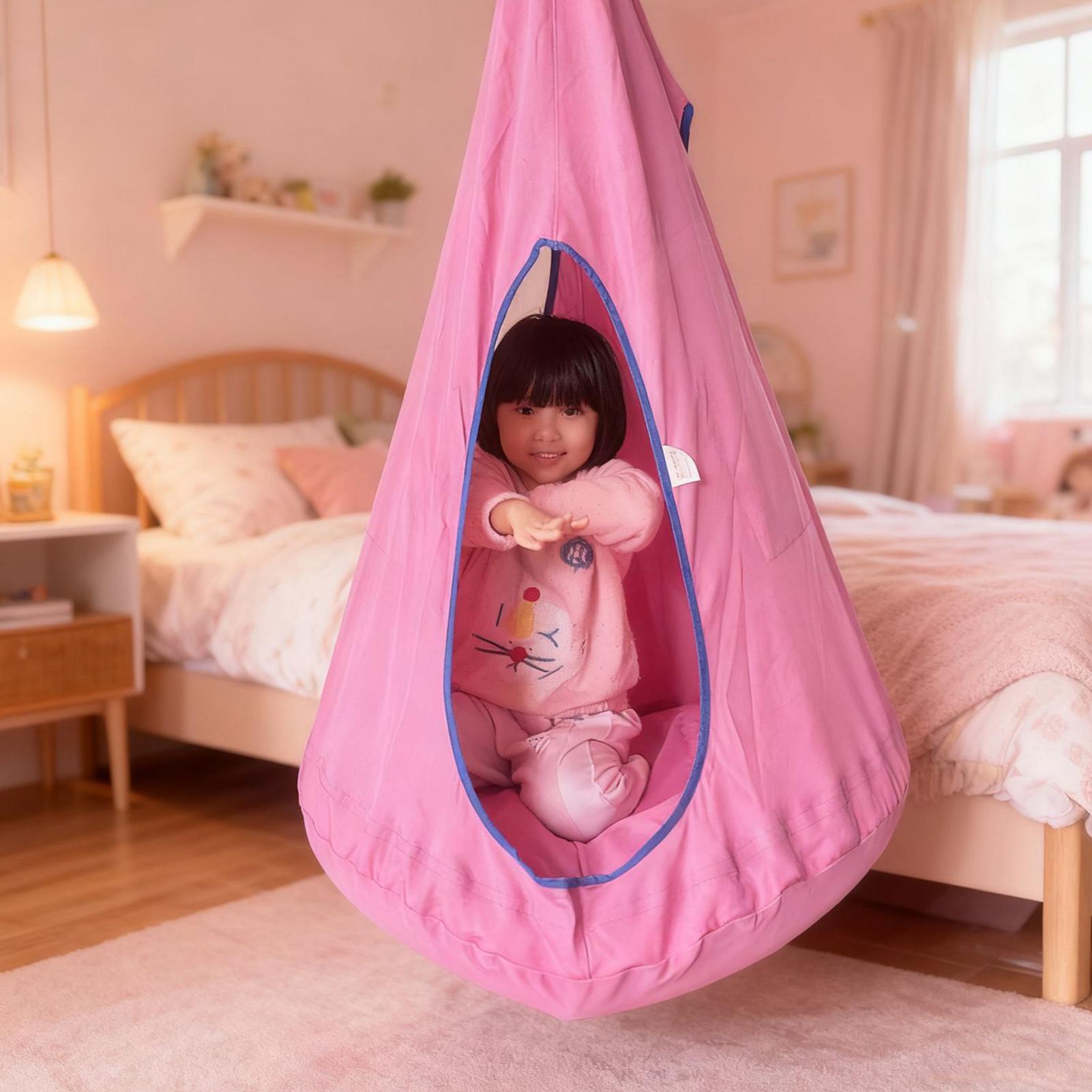 Kids Pod Swing Seat With Cushi - đánh giá và giá Kids Outdoor Nest Swing