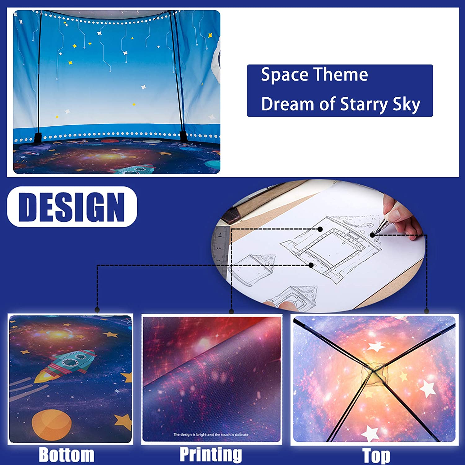 Rocket Ship Kids Tent Pop Up P - đánh giá và giá Kids Outdoor Play Tent