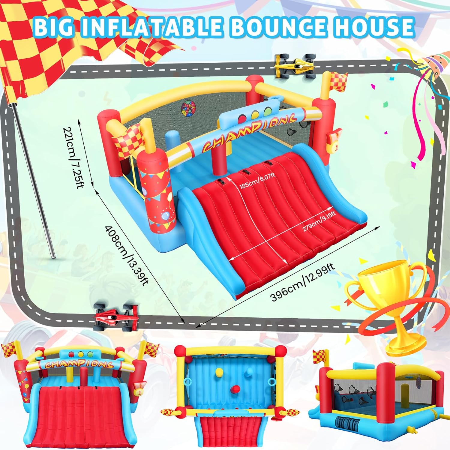 13FT Big Inflatable Bounce Hou - đánh giá và giá Kids Outdoor Games