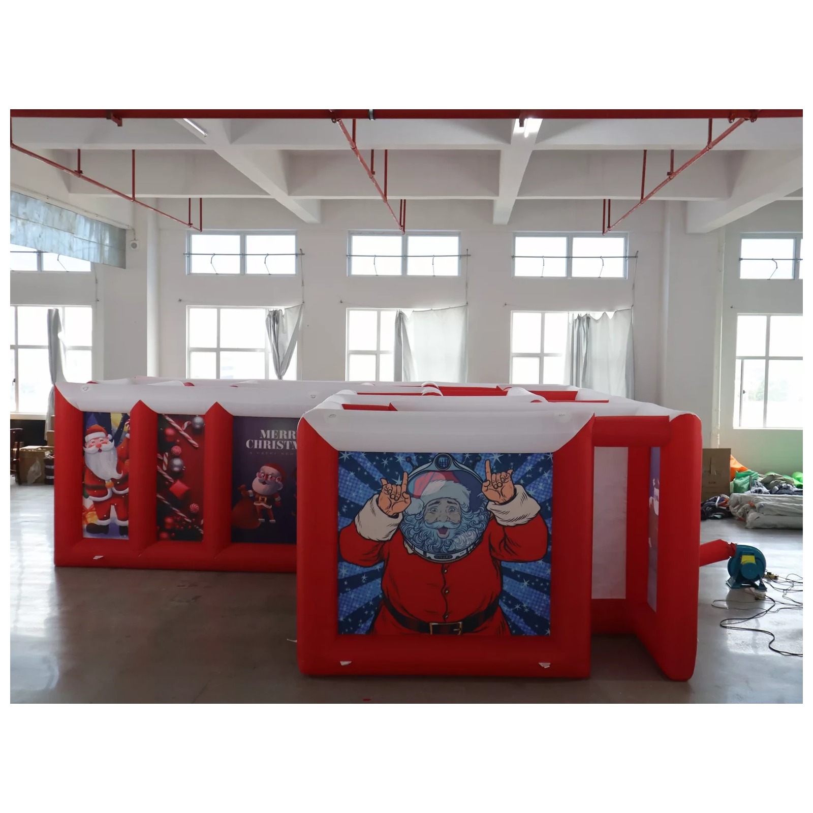 Mê cung bơm hơi mái phẳng màu  - đánh giá và giá Kids Outdoor Games