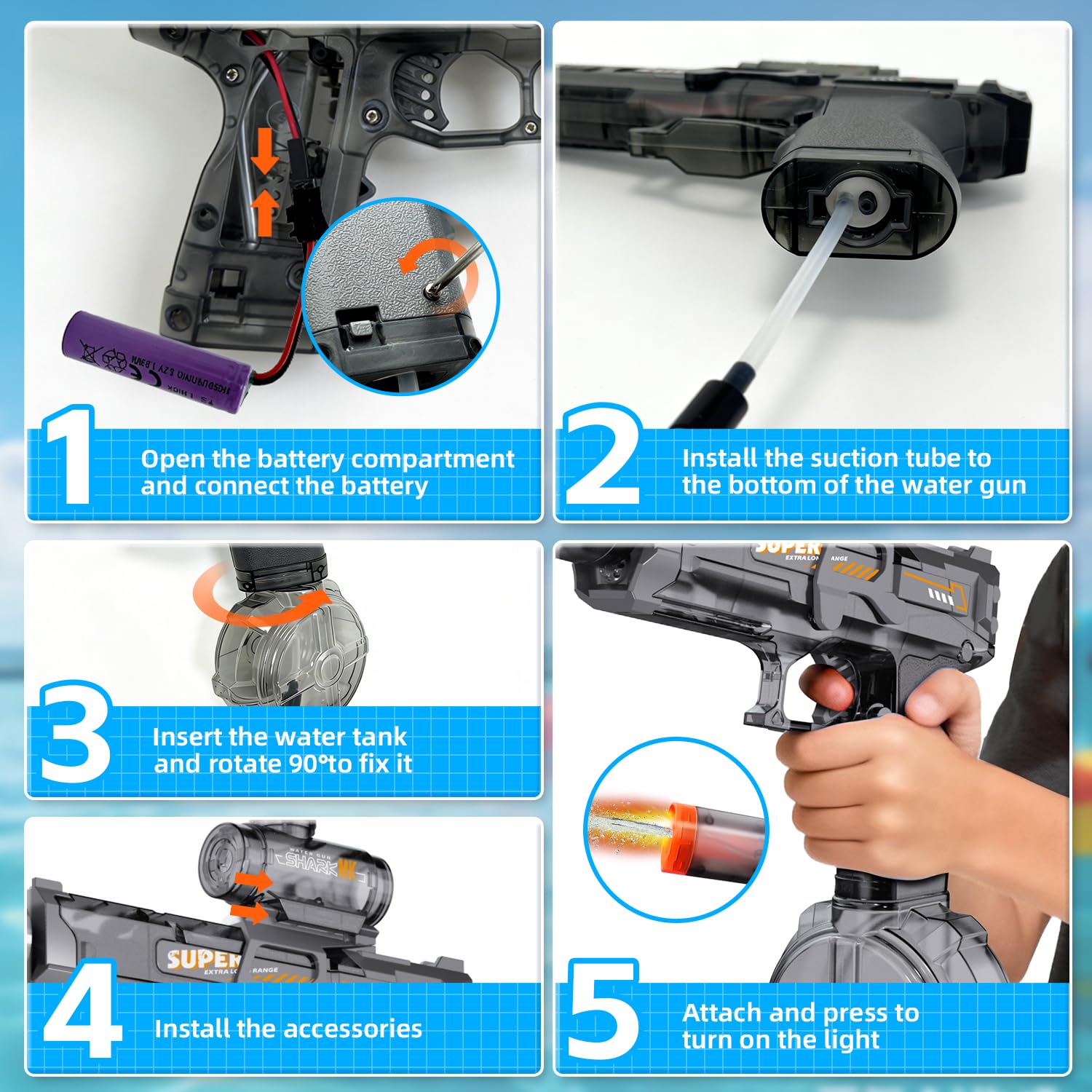 Electric Water Gun for Kids Ad - đánh giá và giá Water Gun Soaker