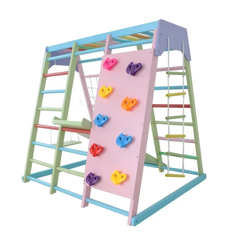 Kids Wooden Climbing Frame Ind - đánh giá và giá Kids Outdoor Swing Set