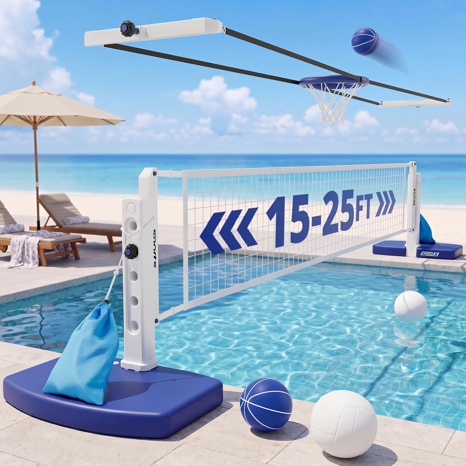 Swimming Pool Volleyball and B - đánh giá và giá Kids Outdoor Volleyball Net