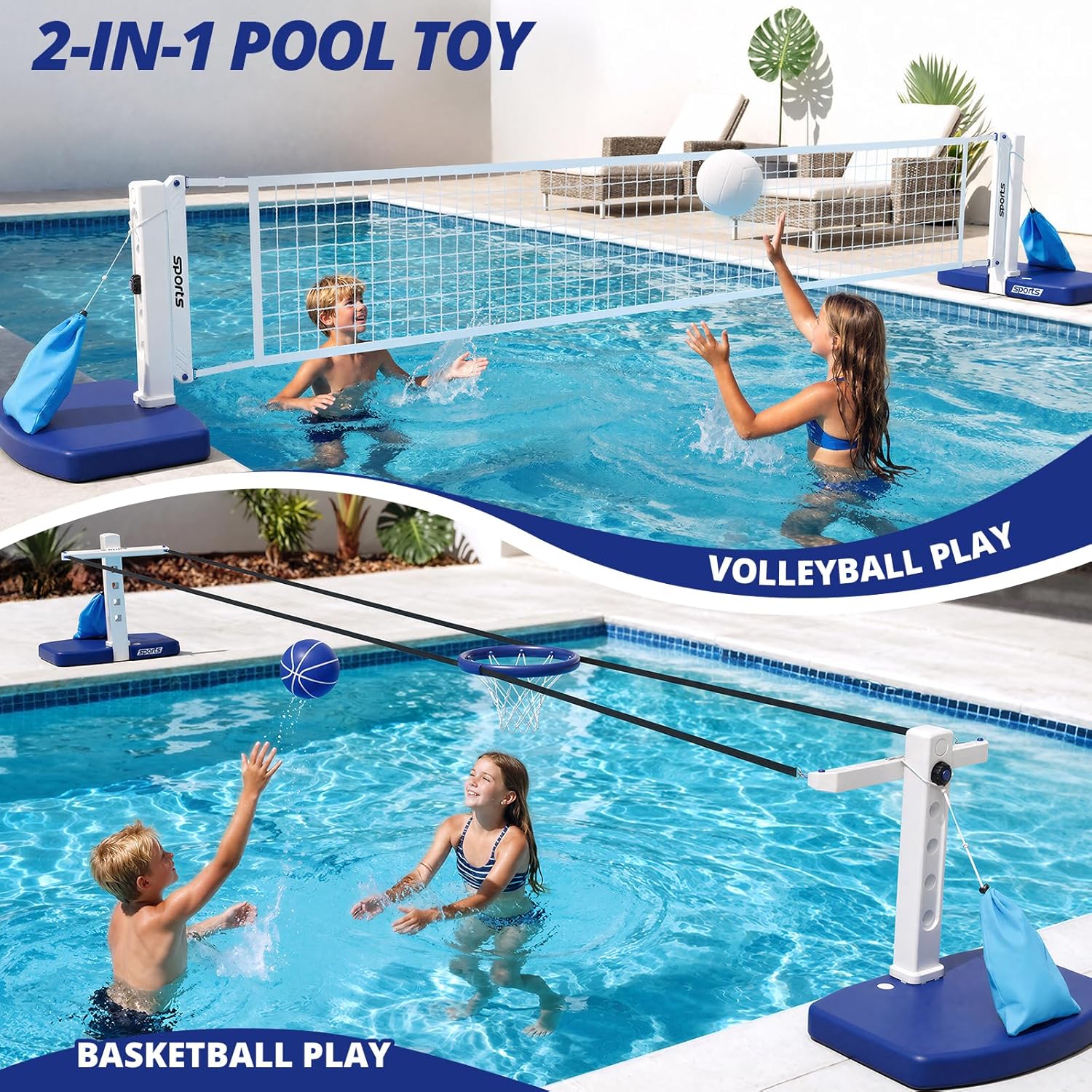 Swimming Pool Volleyball and B - đánh giá và giá Kids Outdoor Volleyball Net