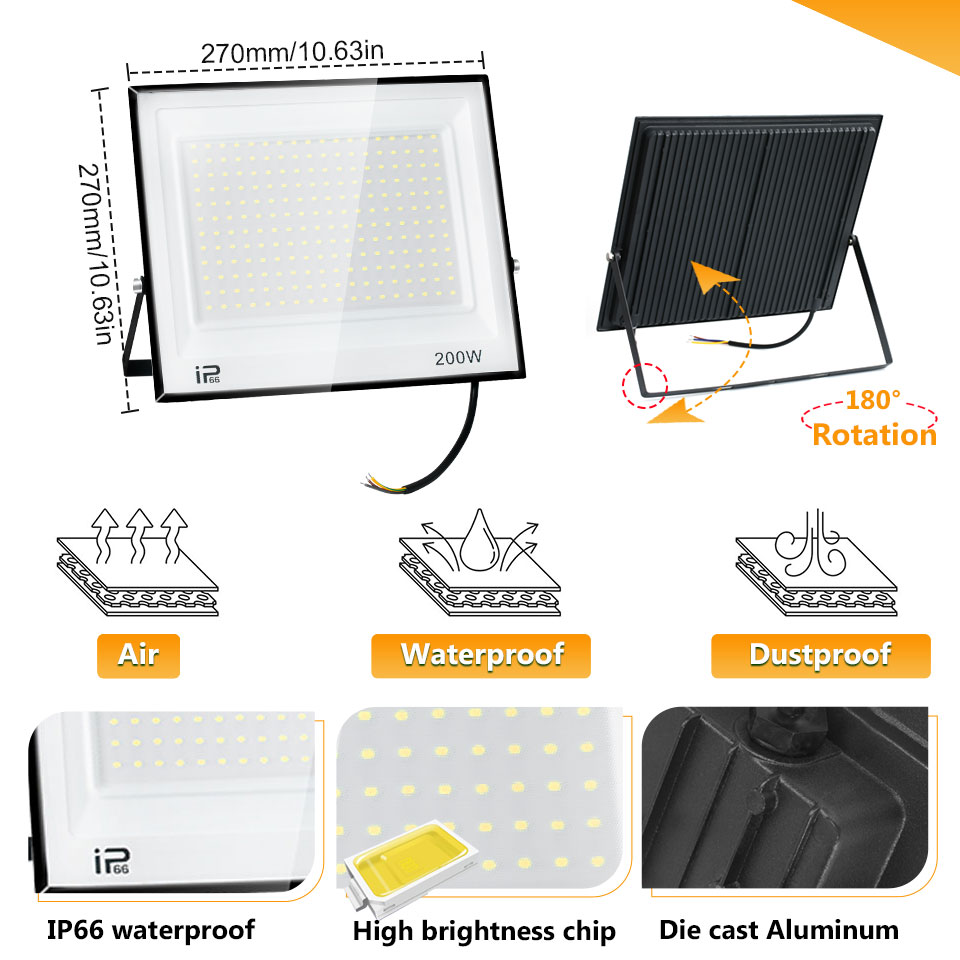 Led Flood Light IP66 Waterproo - đánh giá và giá Balance Beam Outdoor