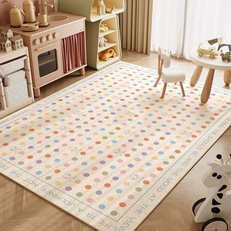 Cute Polka Dots Play Carpet Lo - đánh giá và giá Kids Outdoor Play Area